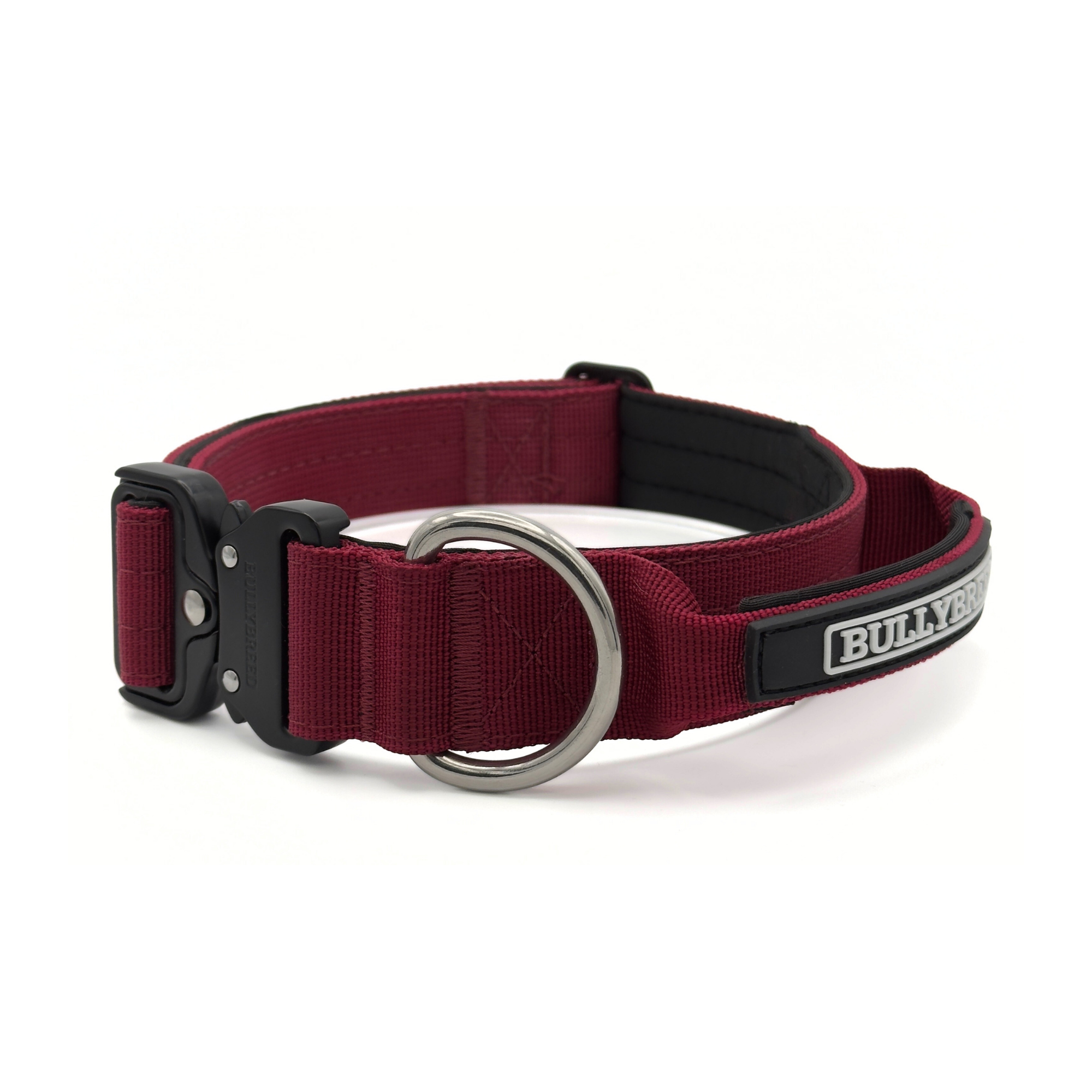 Medium Dog Collar with Handle Width 1.5" | Adjustable Length 16.9-22.8 in