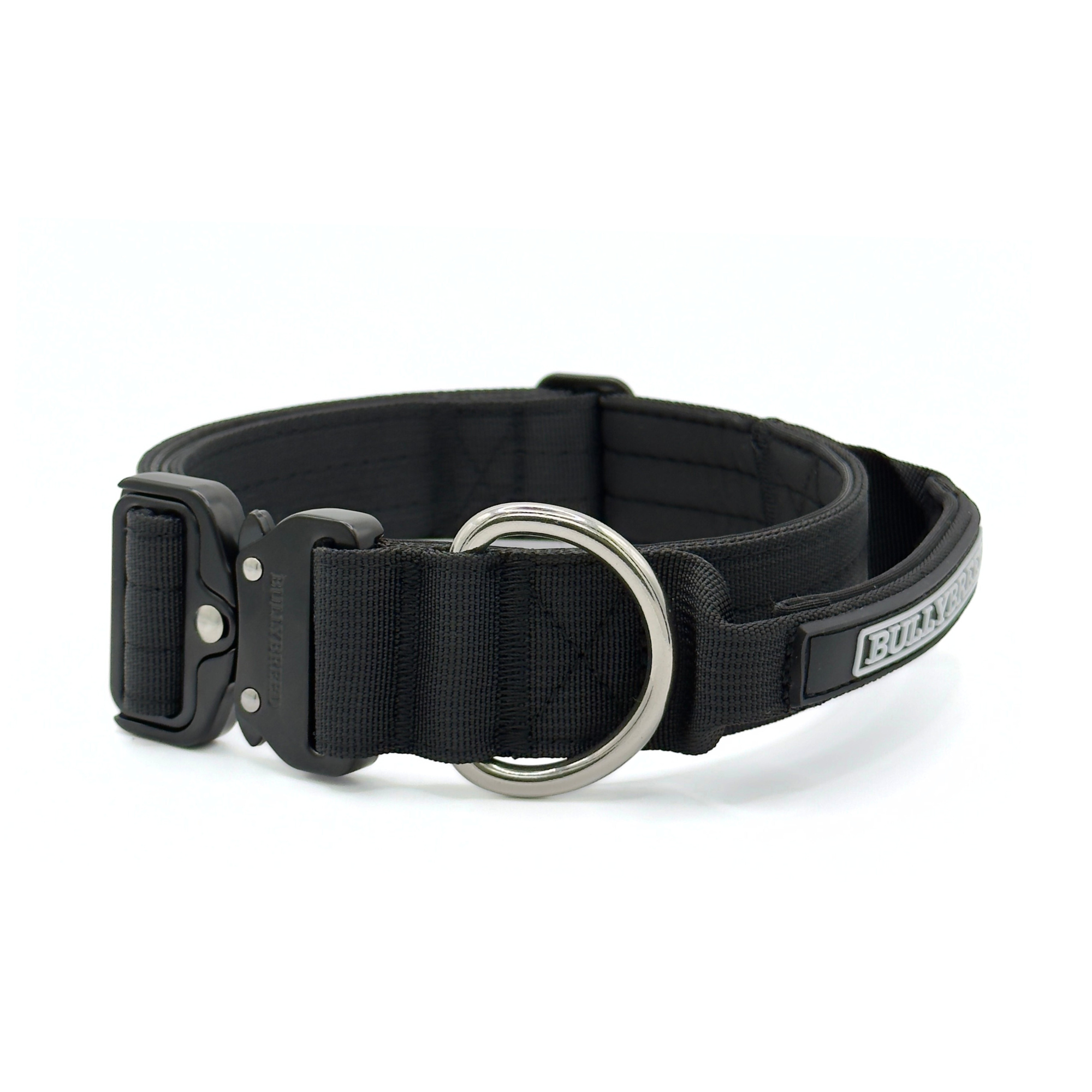 Tactical dog collar for medium bully breeds