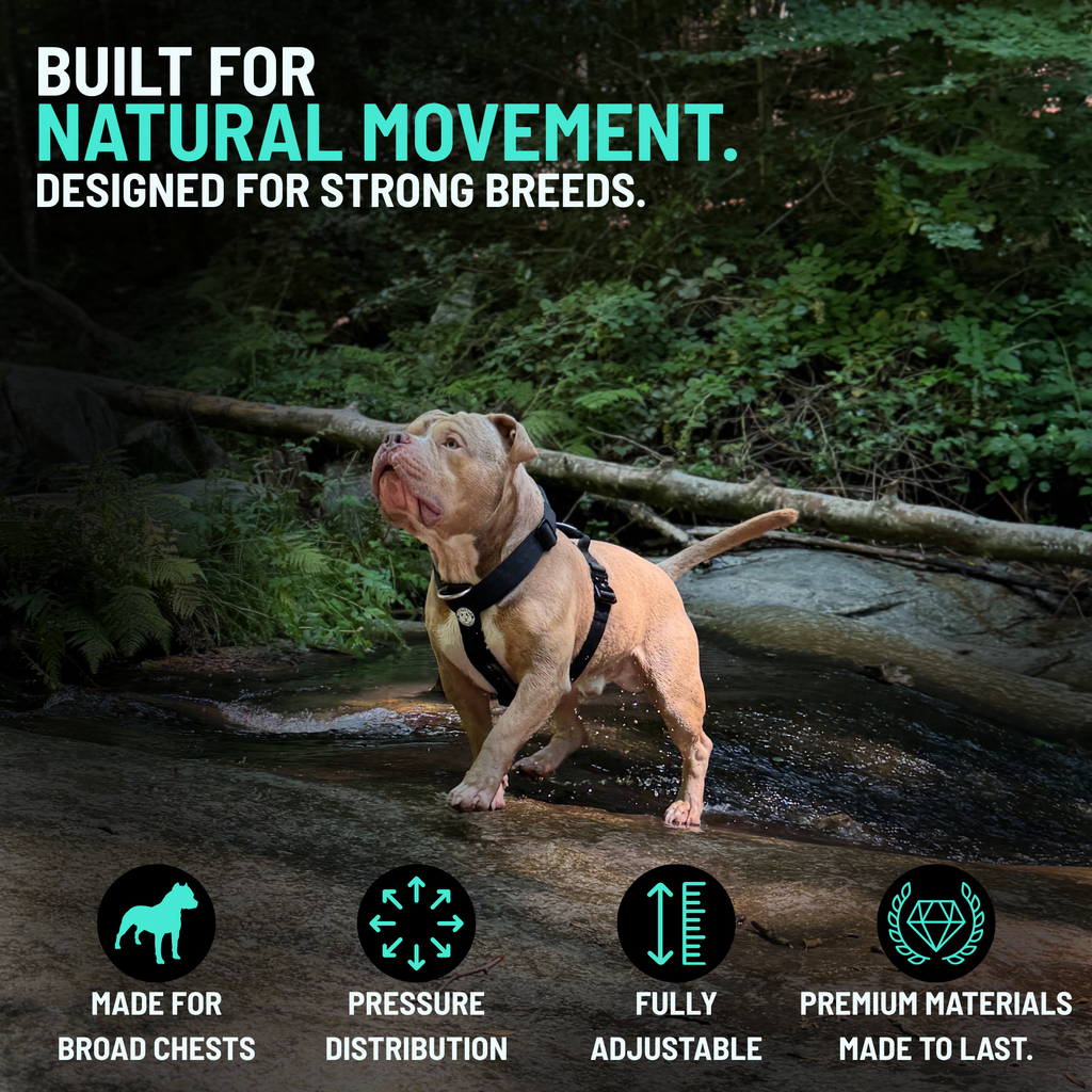 Heavy-Duty Y-Shaped Harness for Strong & Large Dogs