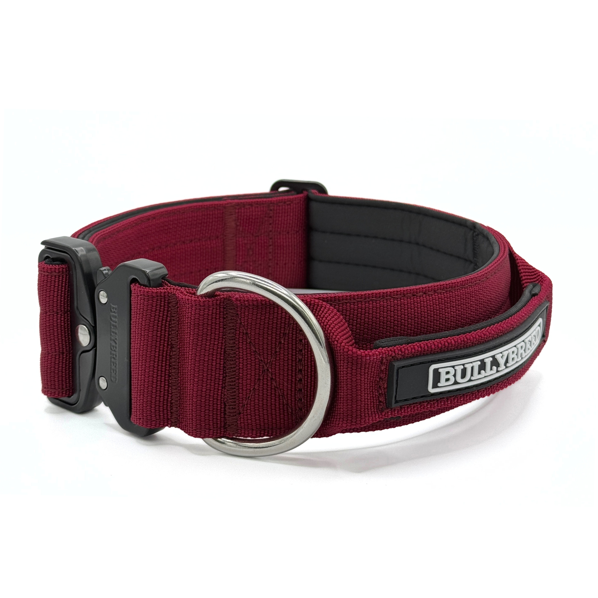 Large tactical dog collar with handle
